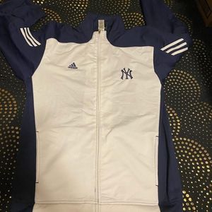 NAVY And White Adidas Jacket